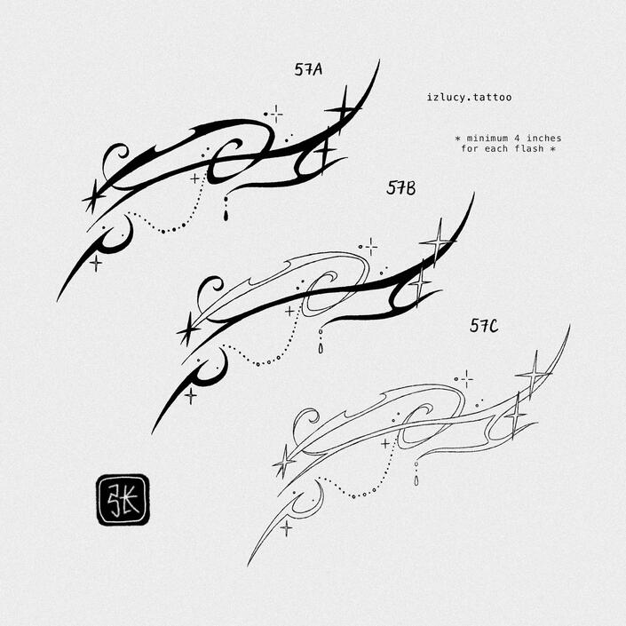 57A/57B/57C ( min. 4 inches )